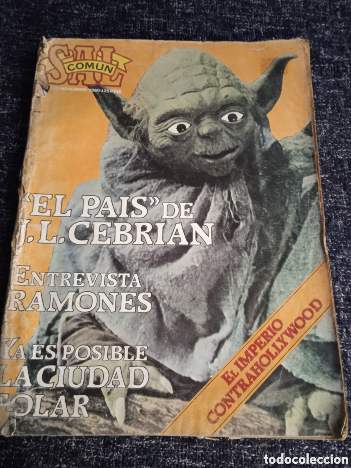 Coleccionismo de Revistas y Peri&oacute;dicos: SAL COM&Uacute;N N&ordm; 33 NOVIEMBRE 1980 - YODA, RAMONES,MANZANITA, JACKSON BROWNE