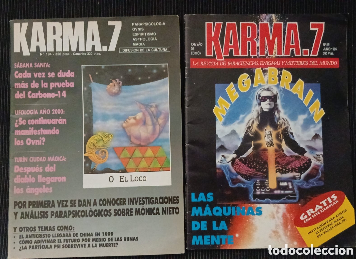 Coleccionismo de Revistas y Peri&oacute;dicos: KARMA 7 N&Uacute;MEROS 194 Y 271