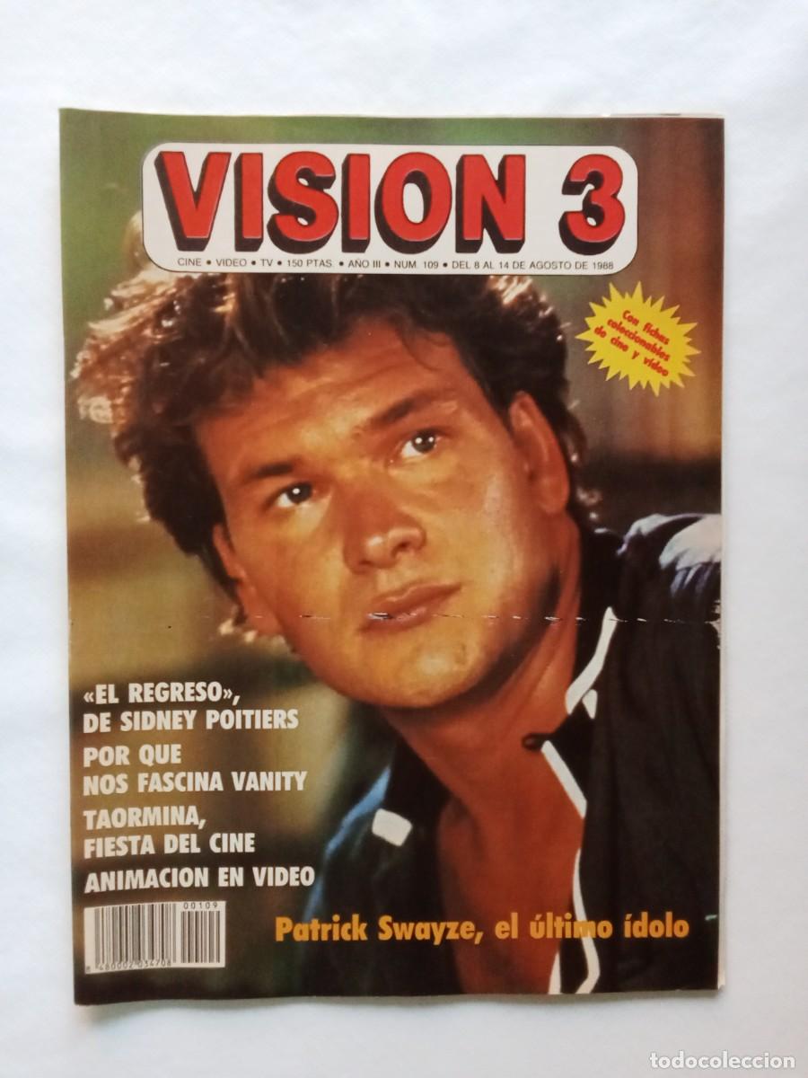 Sammeln von Zeitschriften und Zeitungen: Revista V3 VISION 3 N&ordm; 109 1988 PATRICK SWAYZE Sidney Poitier TAORMINA Dispara a matar EMMA PENELLA