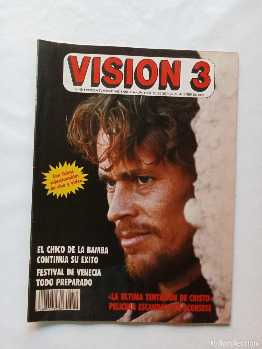 Coleccionismo de Revistas y Peri&oacute;dicos: Revista V3 VISION 3 N&ordm; 112 1988 LA &Uacute;LTIMA TENTACI&Oacute;N DE CRISTO Scorsese WILLEM DAFOE David Bowie