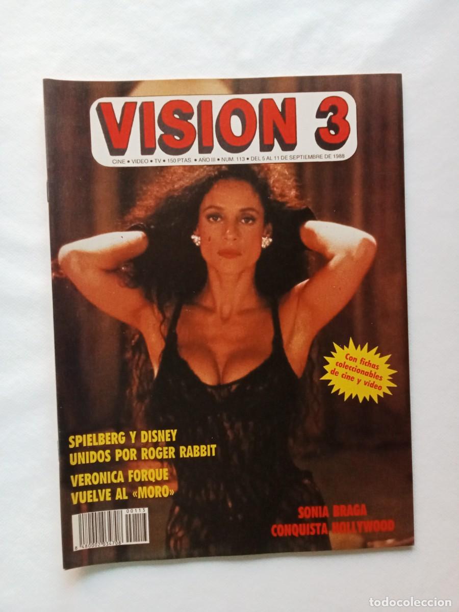 Collection Magazines and Newspapers: Revista V3 VISION 3 N&ordm; 113 1988 SONIA BRAGA Ver&oacute;nica Forqu&eacute; SPIELBERG Roger Rabbit HOOSIERS