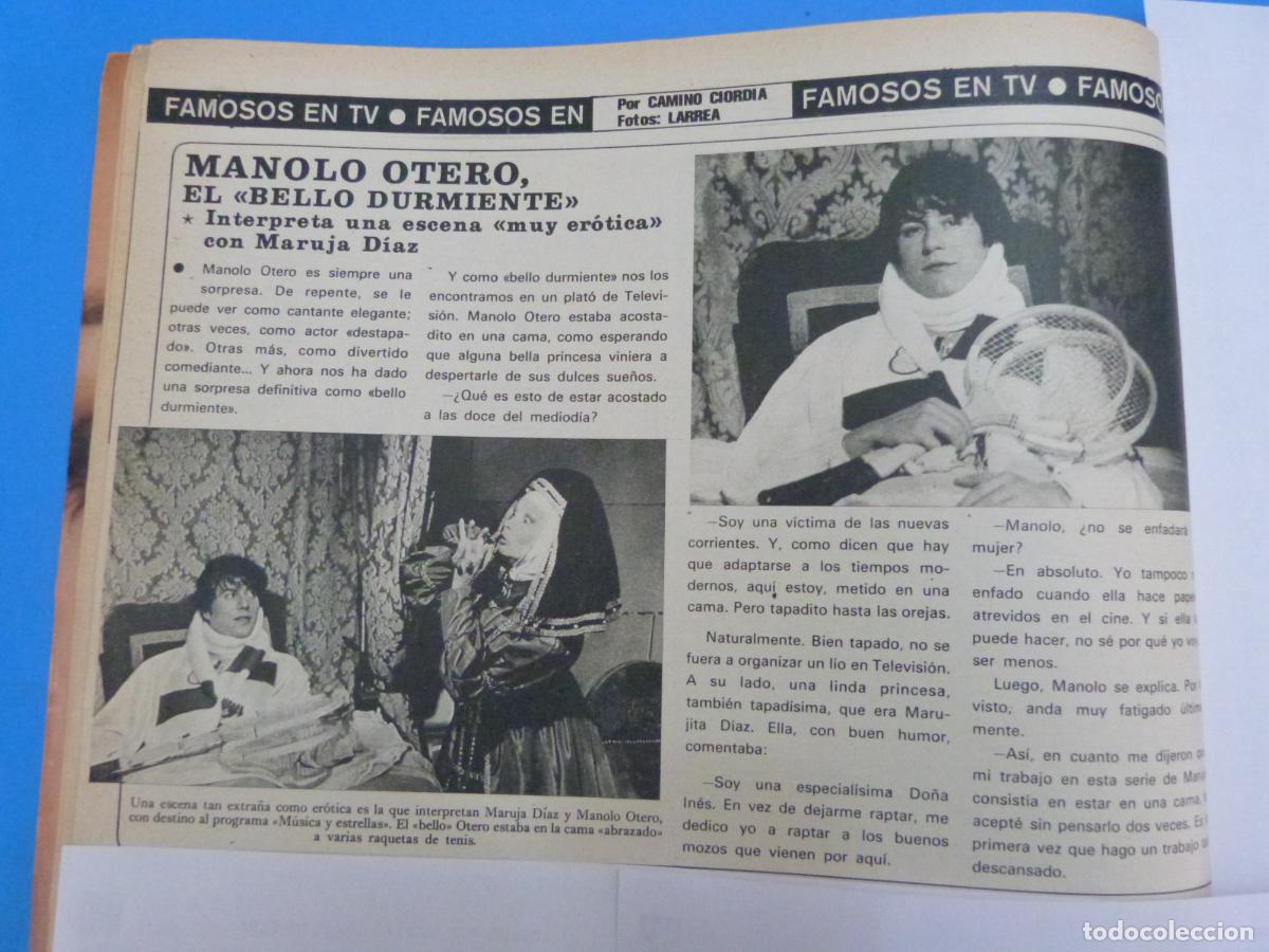 Coleccionismo de Revistas y Peri&oacute;dicos: RECORTE CLIPPING MANOLO OTERO REVISTA SEMANA N&ordm; 1896 PAG. 14