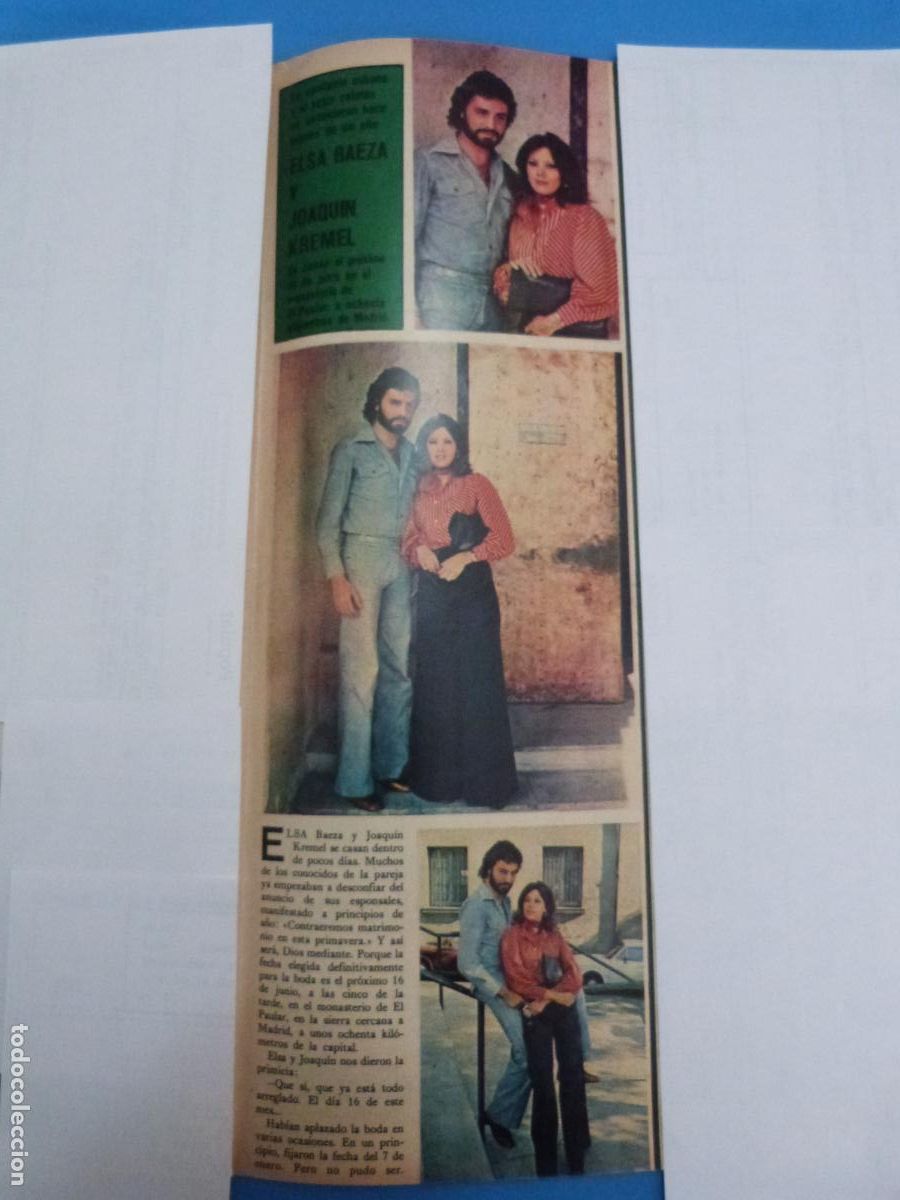 Collectionnisme de Revues et Journaux: RECORTE CLIPPING ELSA BAEZA JOAQUIN KREMEL REVISTA SEMANA N&ordm; 1895 PAG. 59,60