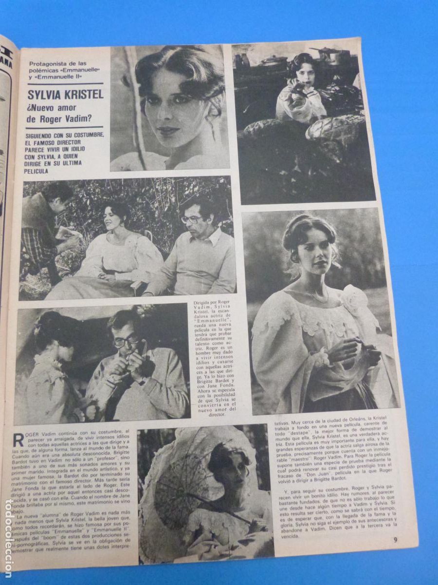 Collectionnisme de Revues et Journaux: RECORTE CLIPPING SYLVIA KRISTEL EMMANUELE REVISTA SEMANA N&ordm; 1889 PAG. 9