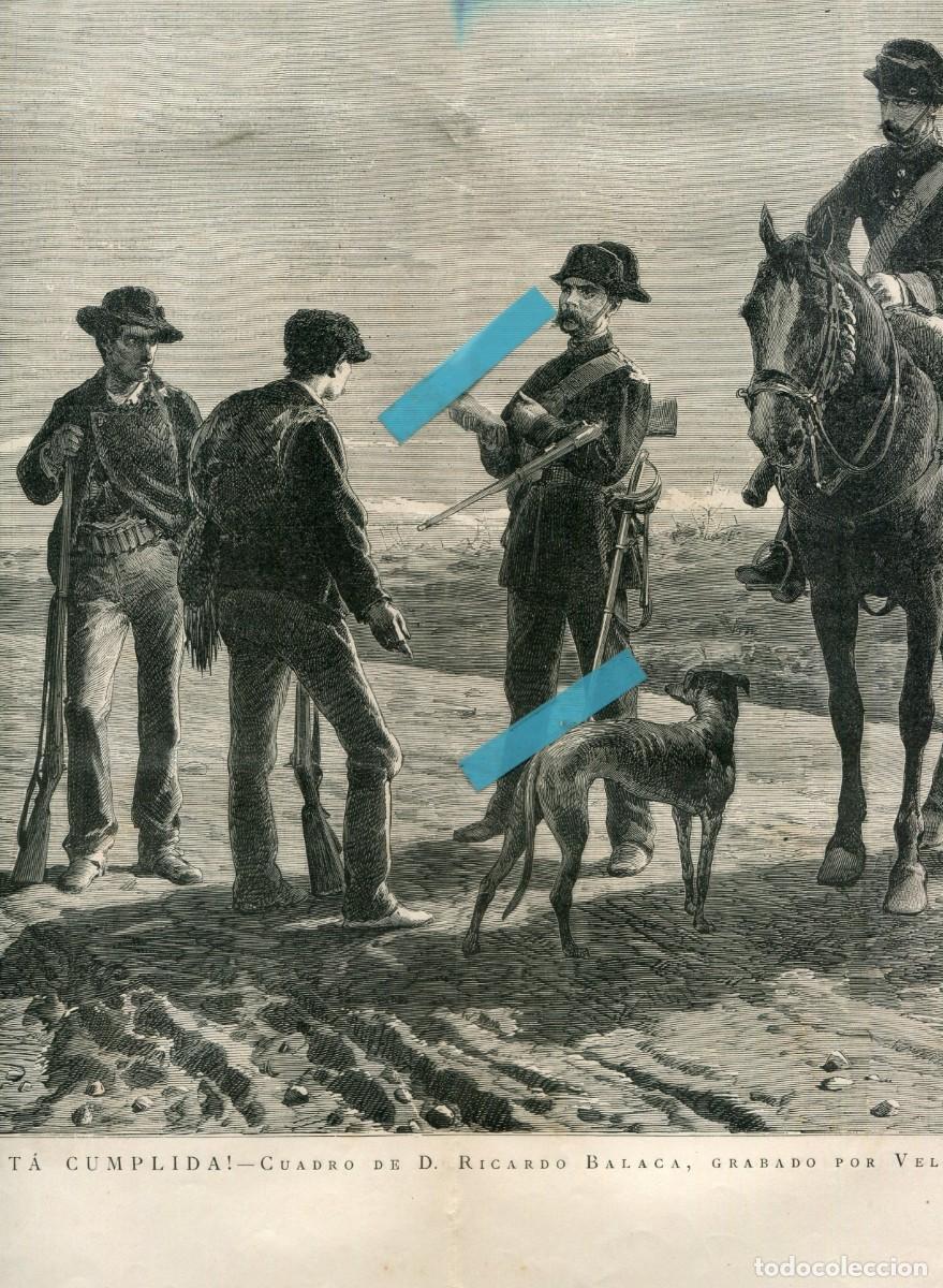 Coleccionismo de Revistas y Peri&oacute;dicos: REVISTA A&Ntilde;O 1877 GUARDIA CIVIL A CABALLO RICARDO BALACA