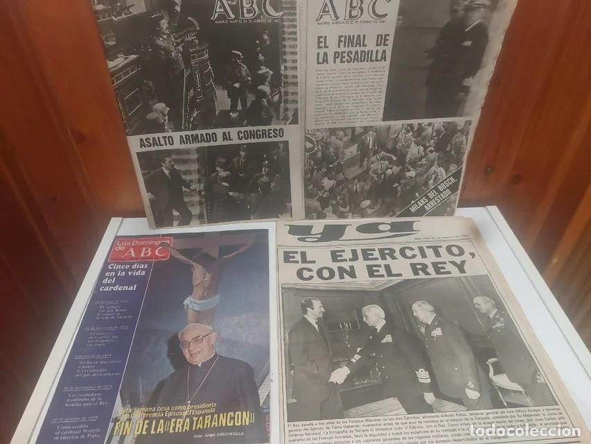 Coleccionismo de Revistas y Peri&oacute;dicos: LOTE HIST&Oacute;RICO 23-F &ndash; GOLPE DE ESTADO &ndash; ABC Y DIARIO YA (1981)