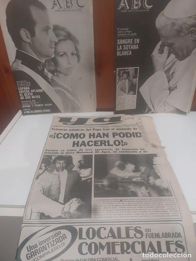Coleccionismo de Revistas y Peri&oacute;dicos: ATENTADO CONTRA EL PAPA JUAN PABLO II &ndash; ABC Y DIARIO YA (1981)