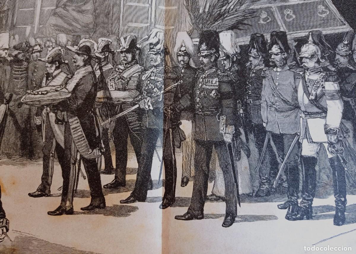 Coleccionismo de Revistas y Peri&oacute;dicos: FUNERALES FEDERICO III - TRES HOJAS DOBLES - PUBLICACI&Oacute;N 1900