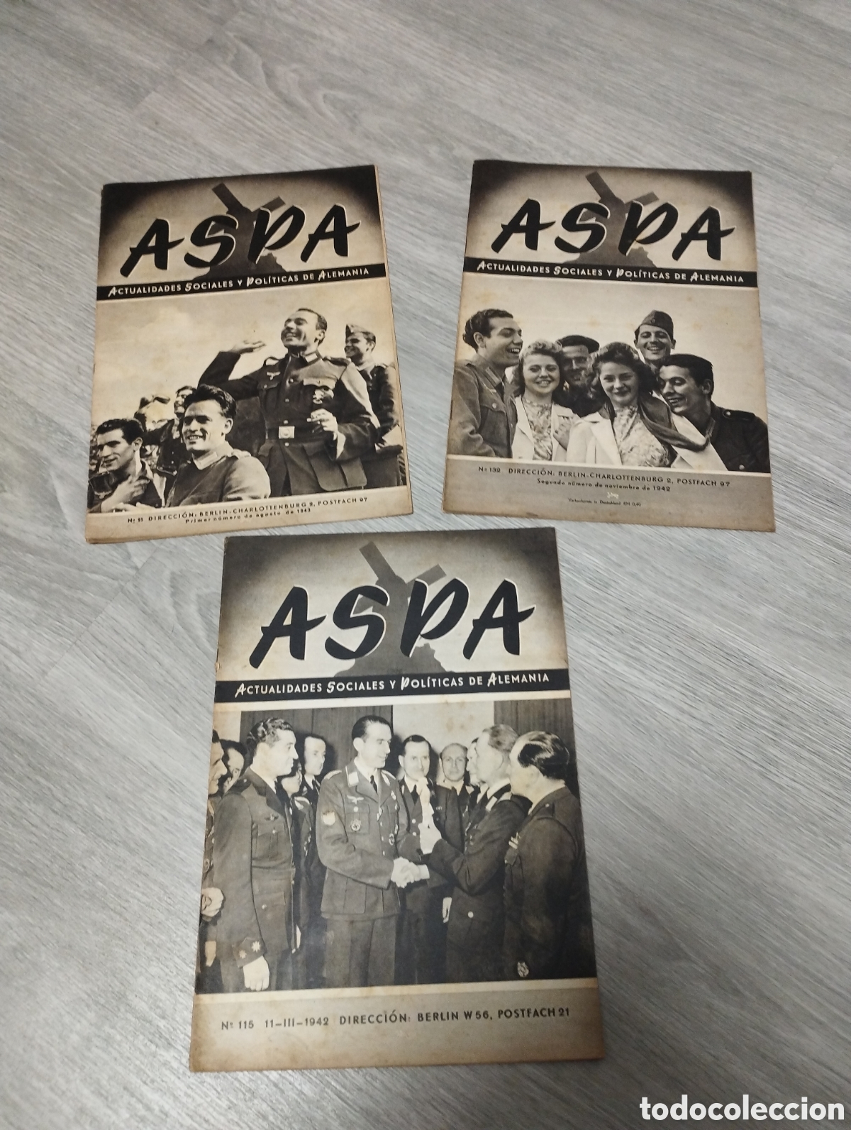 Coleccionismo de Revistas y Peri&oacute;dicos: Revista Aspa Divisi&oacute;n Azul