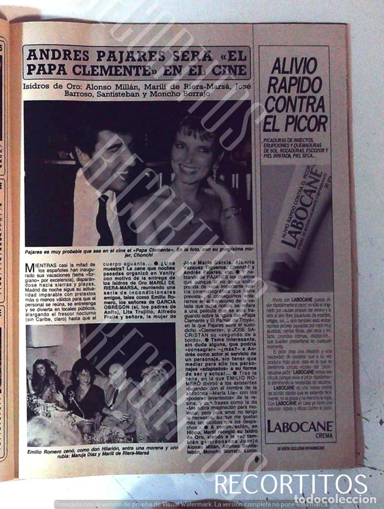 Coleccionismo de Revistas y Peri&oacute;dicos: ANDRES PAJARES MARUJITA DIAZ EMILIO ROMERO MARILI DE RIERA MARSA