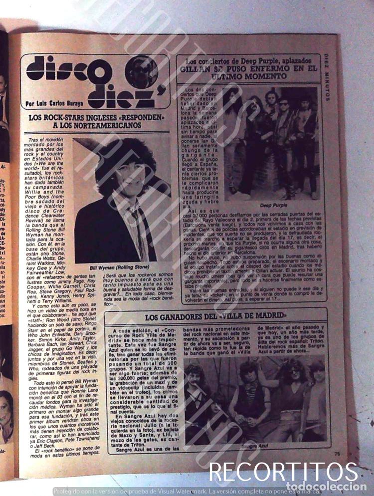 Coleccionismo de Revistas y Peri&oacute;dicos: BILL WYMAN THE ROLLING STONES SANGRE AZUL