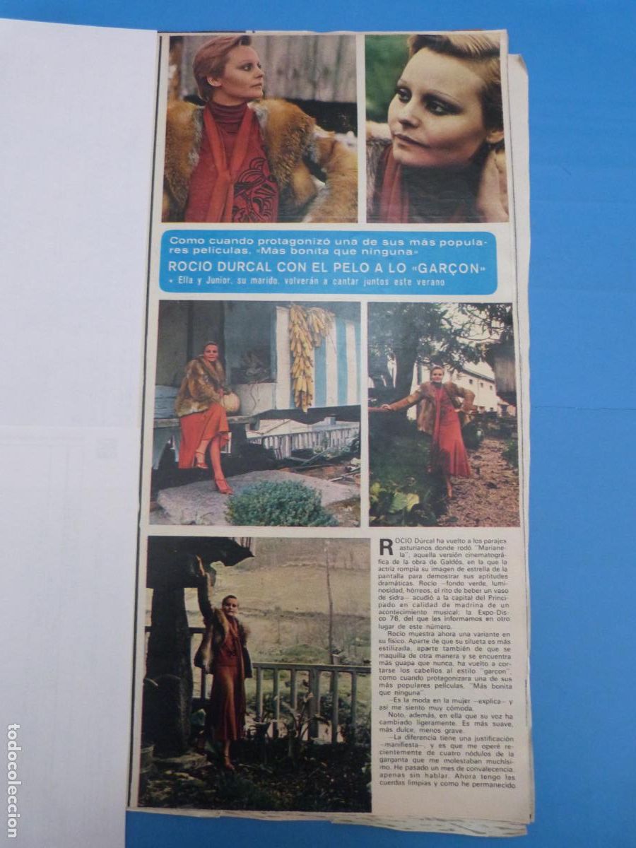 Coleccionismo de Revistas y Peri&oacute;dicos: RECORTE CLIPPING ROCIO DURCAL REVISTA SEMANA N&ordm; 1888 PAG. 31,32