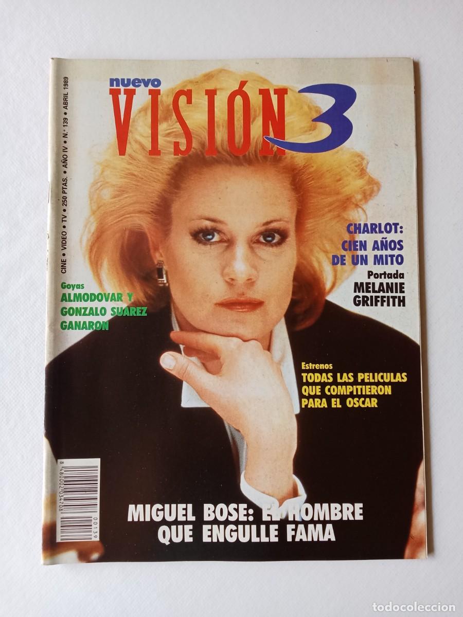 Coleccionismo de Revistas y Peri&oacute;dicos: Revista V3 VISION 3 N&ordm; 139 1989 LAS AMISTADES PELIGROSAS Rain Man MINI poster MIGUEL BOS&Eacute;