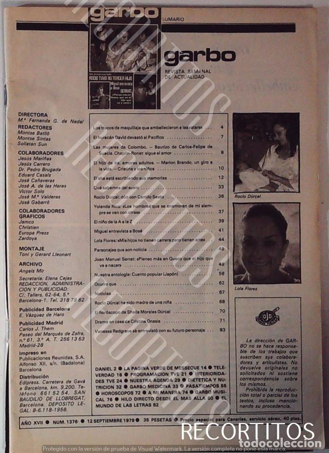 Coleccionismo de Revistas y Peri&oacute;dicos: RECORTE ROCIO DURCAL LOLA FLORES