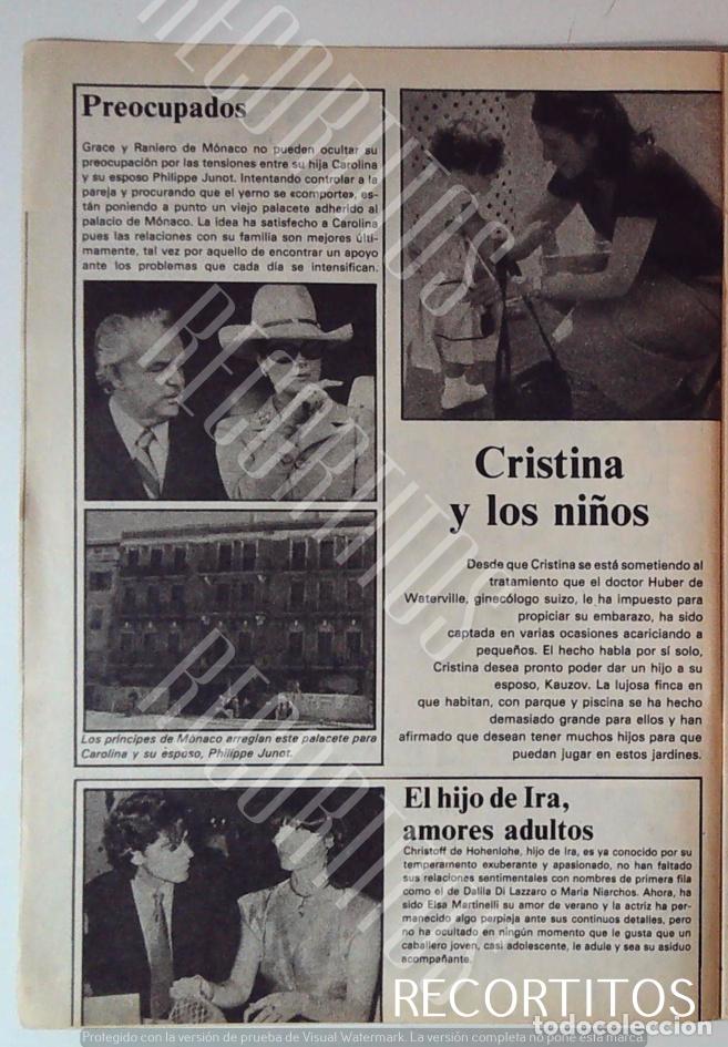 Coleccionismo de Revistas y Peri&oacute;dicos: GRACE KELLY RANIERO DE MONACO CRISTINA ONASSIS