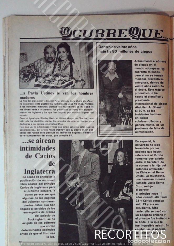 Collection Magazines and Newspapers: PAVIA PETER USTINOV CARLOS DE INGLATERRA