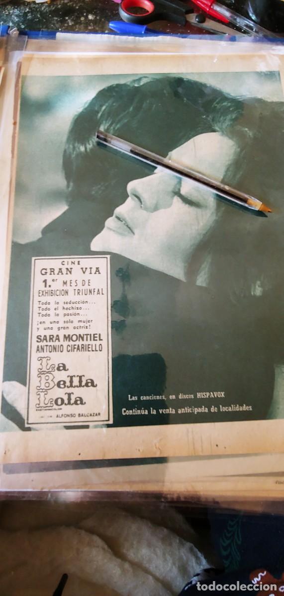 Coleccionismo de Revistas y Peri&oacute;dicos: PUBLICIDAD prensa sara montiel
