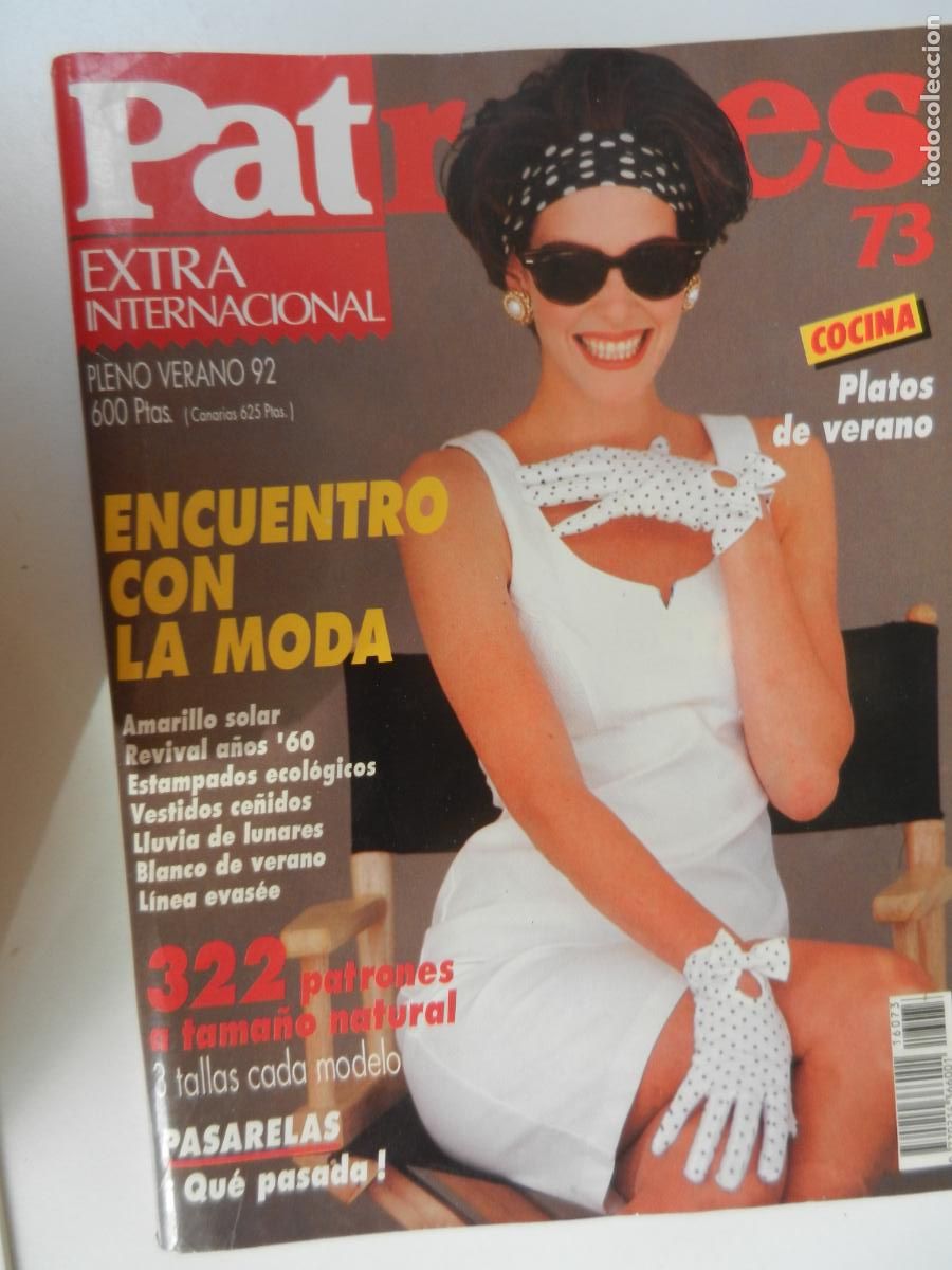 Collezionismo di Riviste e Giornali: PATRONES EXTRA INTERNACIONAL REVISTA N&ordm; 73 VERANO 92- ENCUENTRO CON LA MODA - CON PATRONES