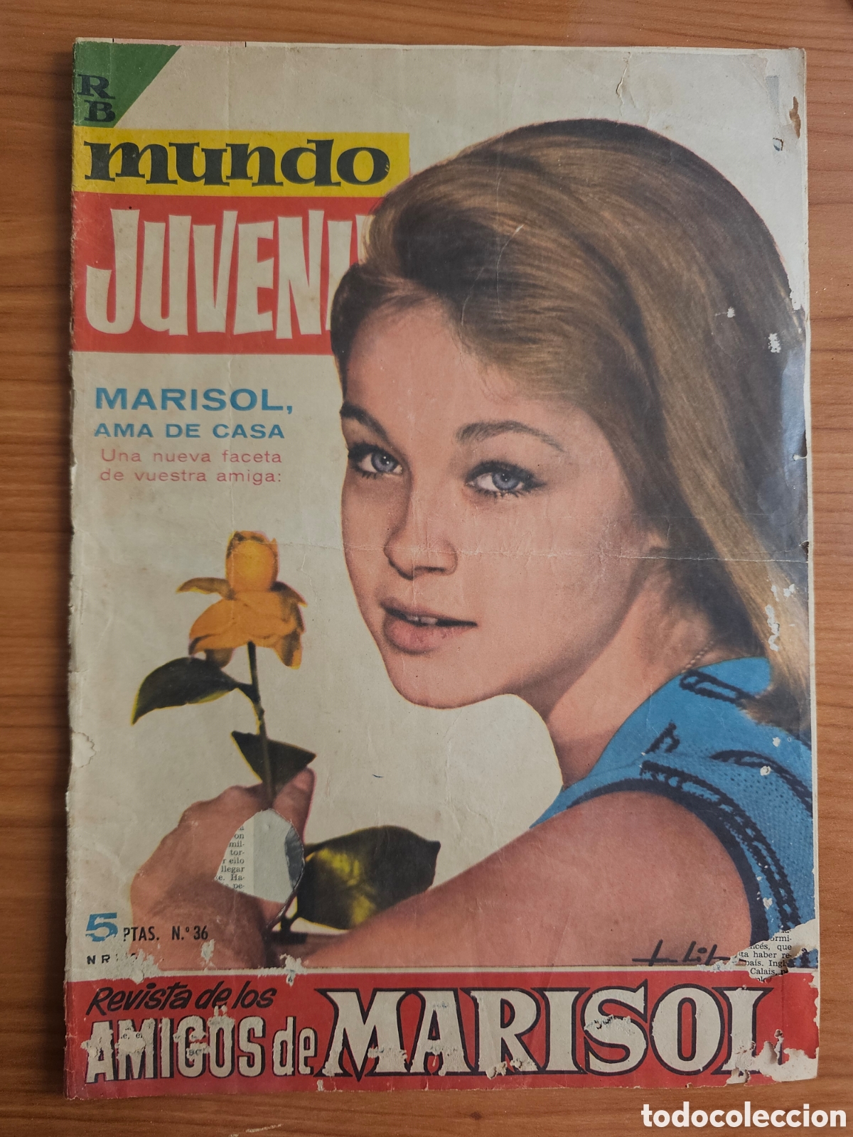 Coleccionismo de Revistas y Peri&oacute;dicos: MUNDO JUVENIL N&ordm; 36 . MARISOL. 1963 MARISOL AMA DE CASA