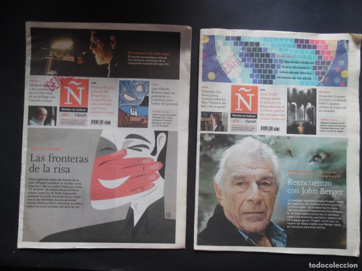 Coleccionismo de revistas y peri&oacute;dicos: &Ntilde;, Revista de cultura, n&ordm; 466 y 472, 2012. Publicaci&oacute;n del diario Clar&iacute;n, Argentina.