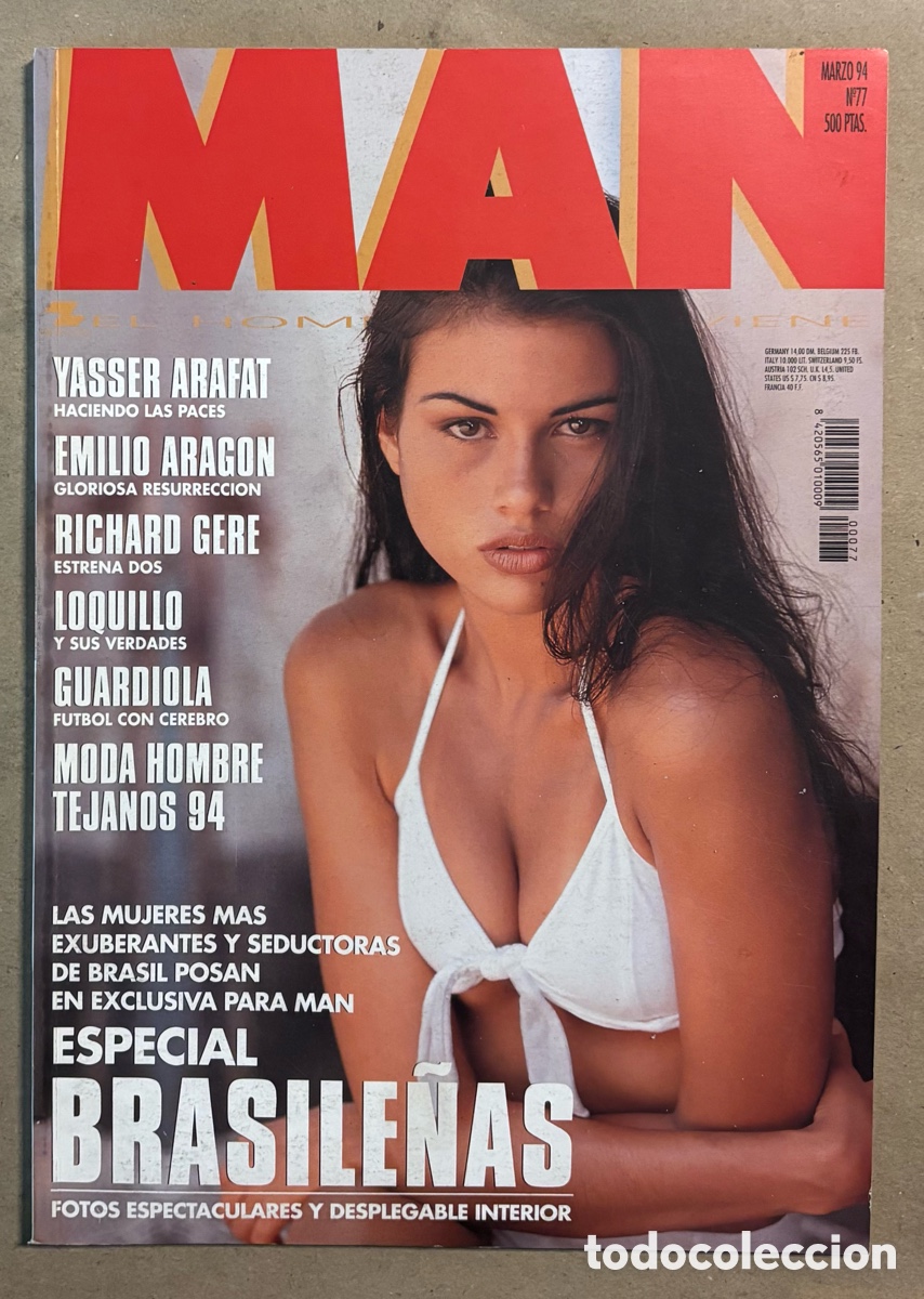Coleccionismo de Revistas y Peri&oacute;dicos: MAN N&deg; 77 (1994). ESPECIAL BRASILE&Ntilde;AS, LOQUILLO, EMILIO ARAG&Oacute;N, ANA RUIZ, YASSER ARAFAT,&hellip;