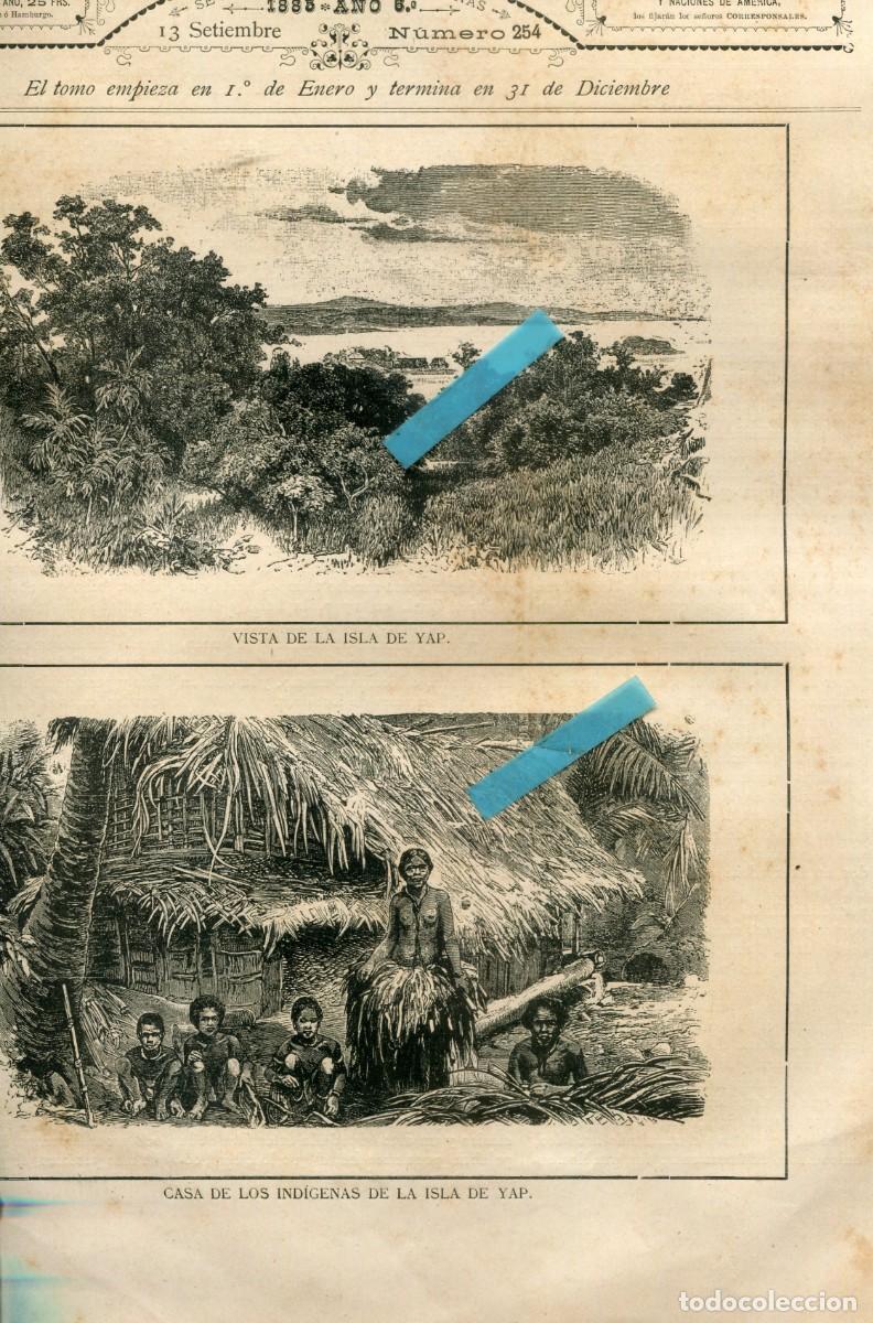 Sammeln von Zeitschriften und Zeitungen: REVISTA A&Ntilde;O 1885 ISLAS CAROLINAS ESPA&Ntilde;OLAS YAP LAS MONEDAS MAS GRANDES DEL MUNDO USURPACION ALEMANA