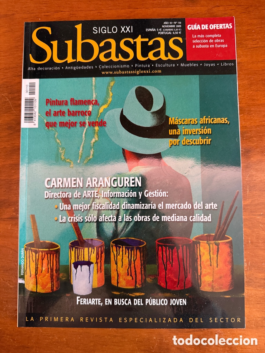 Coleccionismo de Revistas y Peri&oacute;dicos: Revista subastas siglo xxi 110 arte