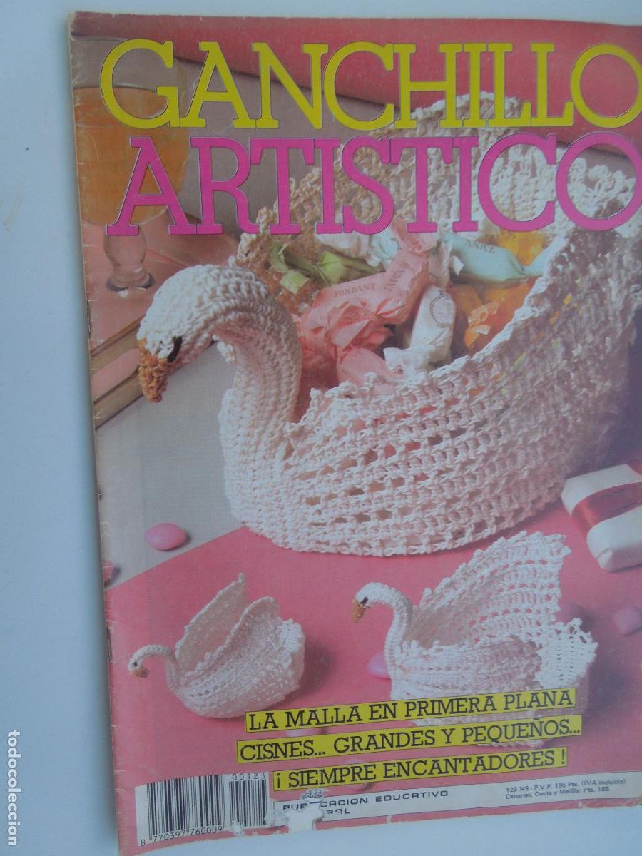 Coleccionismo de Revistas y Peri&oacute;dicos: GANCHILLO ARTISTICO REVISTA BIMESTRAL N&ordm; 123 -LA MALLA EN PRIMERA PLANA -1987-LES EDITION DE SAXE