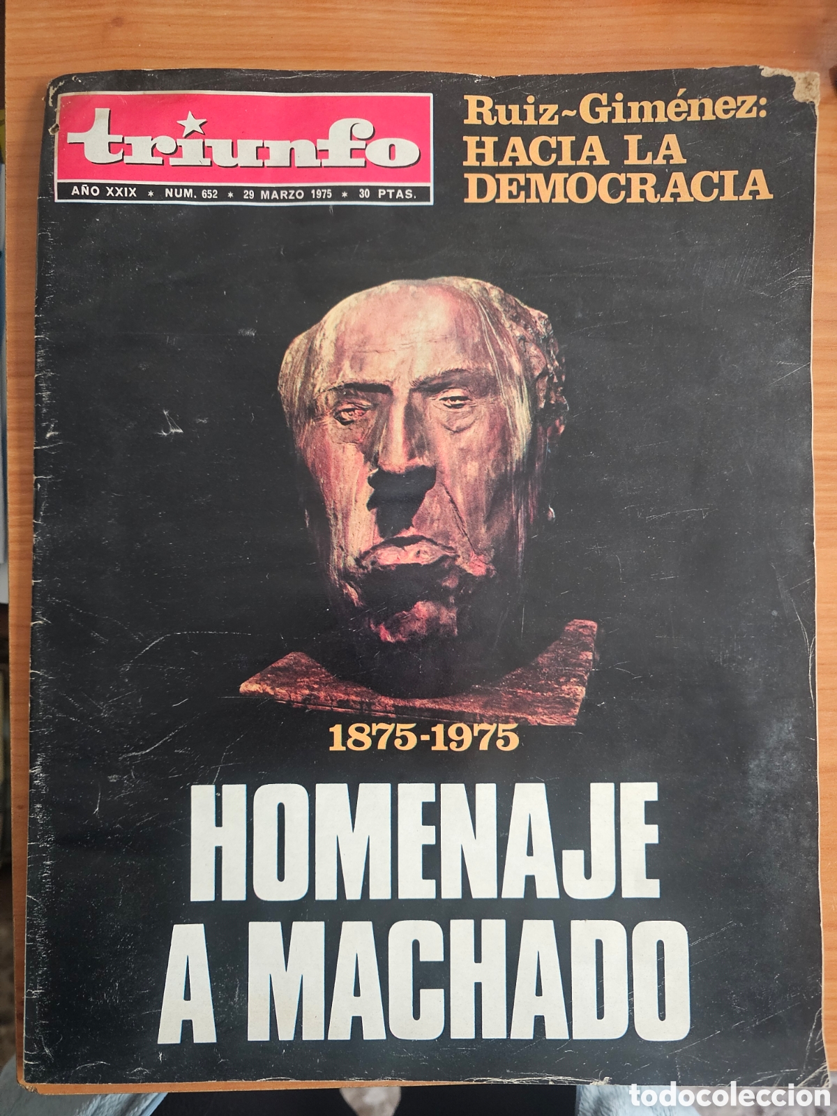Coleccionismo de Revistas y Peri&oacute;dicos: TRIUNFO 652 1975 ANTONIO MACHADO. MAUEL MUJICA LAINEZ, PREMIOS HOLANDA 1975