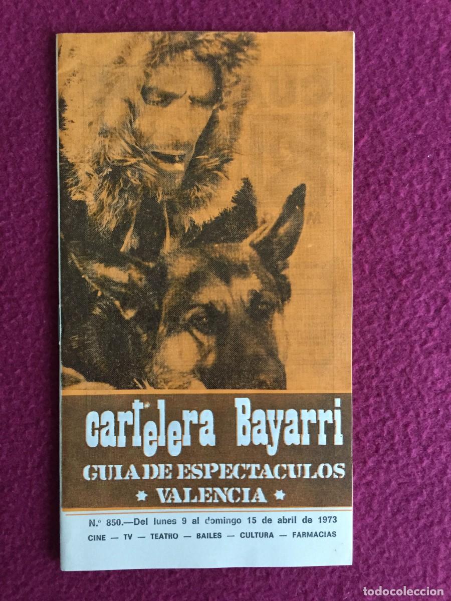 Coleccionismo de Revistas y Peri&oacute;dicos: CARTELERA DE CINE BAYARRI 1973 ~ N&ordm; 850 - CHARLTON HESTON ~ CINE ~ TVE