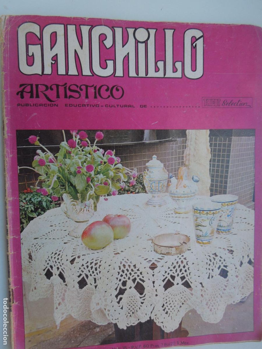 Coleccionismo de Revistas y Peri&oacute;dicos: GANCHILLO ARTISTICO REVISTA BIMESTRAL N&ordm; 18 - LES EDITION DE SAXE - EN CASTELLANO