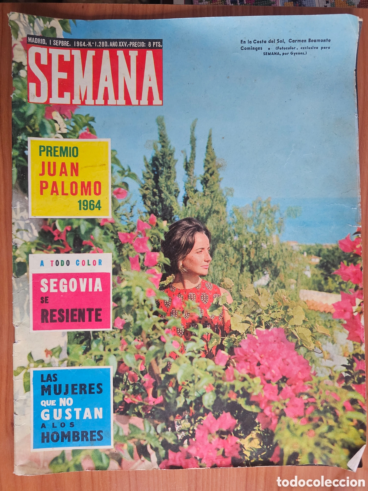 Coleccionismo de Revistas y Peri&oacute;dicos: REVISTA SEMANA 1280 1964 BARBARA LODEN, LAS MUJERES QUE NO GUSTAN A LOS HOMBRES, SANGUINOMANCIA