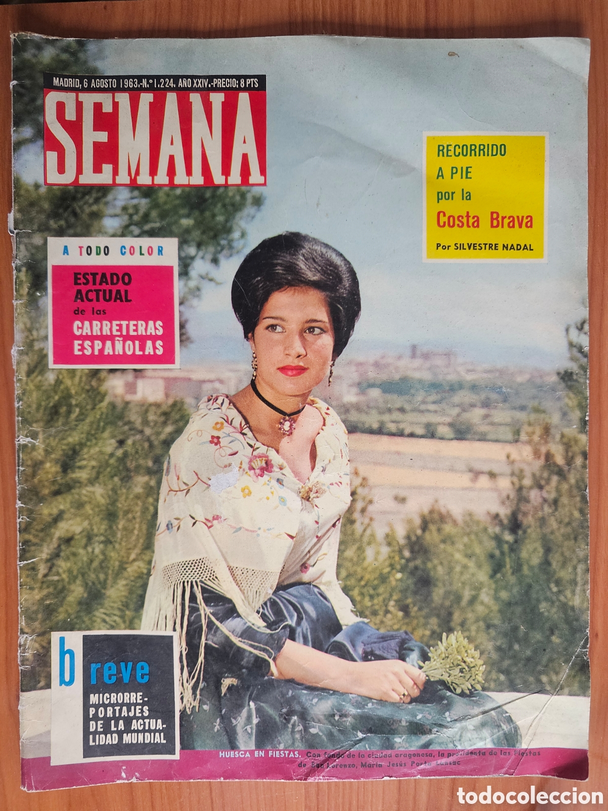Coleccionismo de Revistas y Peri&oacute;dicos: REVISTA SEMANA 1224 1963 CARMEN CERVERA MISS ESPA&Ntilde;A. HUESCA, MARIANO CA&Ntilde;ARDO, PE&Ntilde;ARROYA