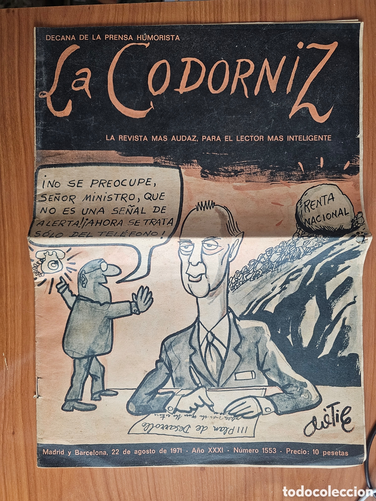 Coleccionismo de Revistas y Peri&oacute;dicos: LA CODORNIZ 1553 1971