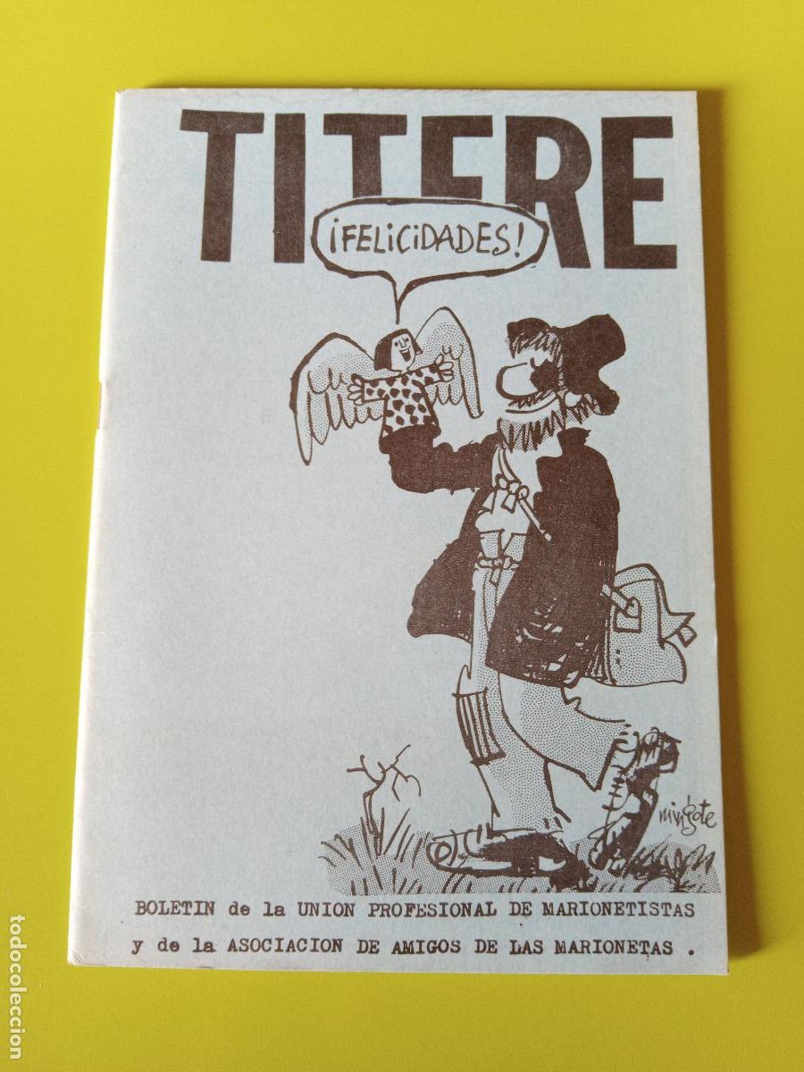 Collezionismo di Riviste e Giornali: BOLET&Iacute;N UNI&Oacute;N PROFESIONAL DE MARIONETAS T&Iacute;TERE. CALENDARIO. ASOC AMIGOS MARIONETAS
