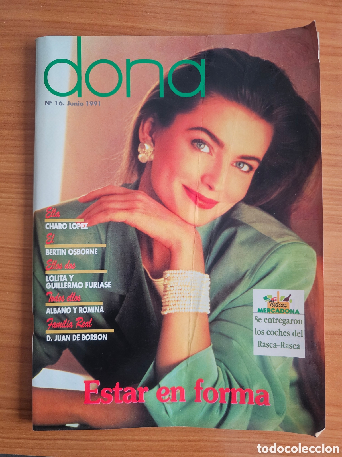 Coleccionismo de Revistas y Peri&oacute;dicos: REVISTA DONA N&ordm; 16 1991 CHARO L&Oacute;PEZ, BERT&Iacute;N OSBORNE, LOLITA Y GUILLERMO FURIASE. ROMINA Y ALBANO