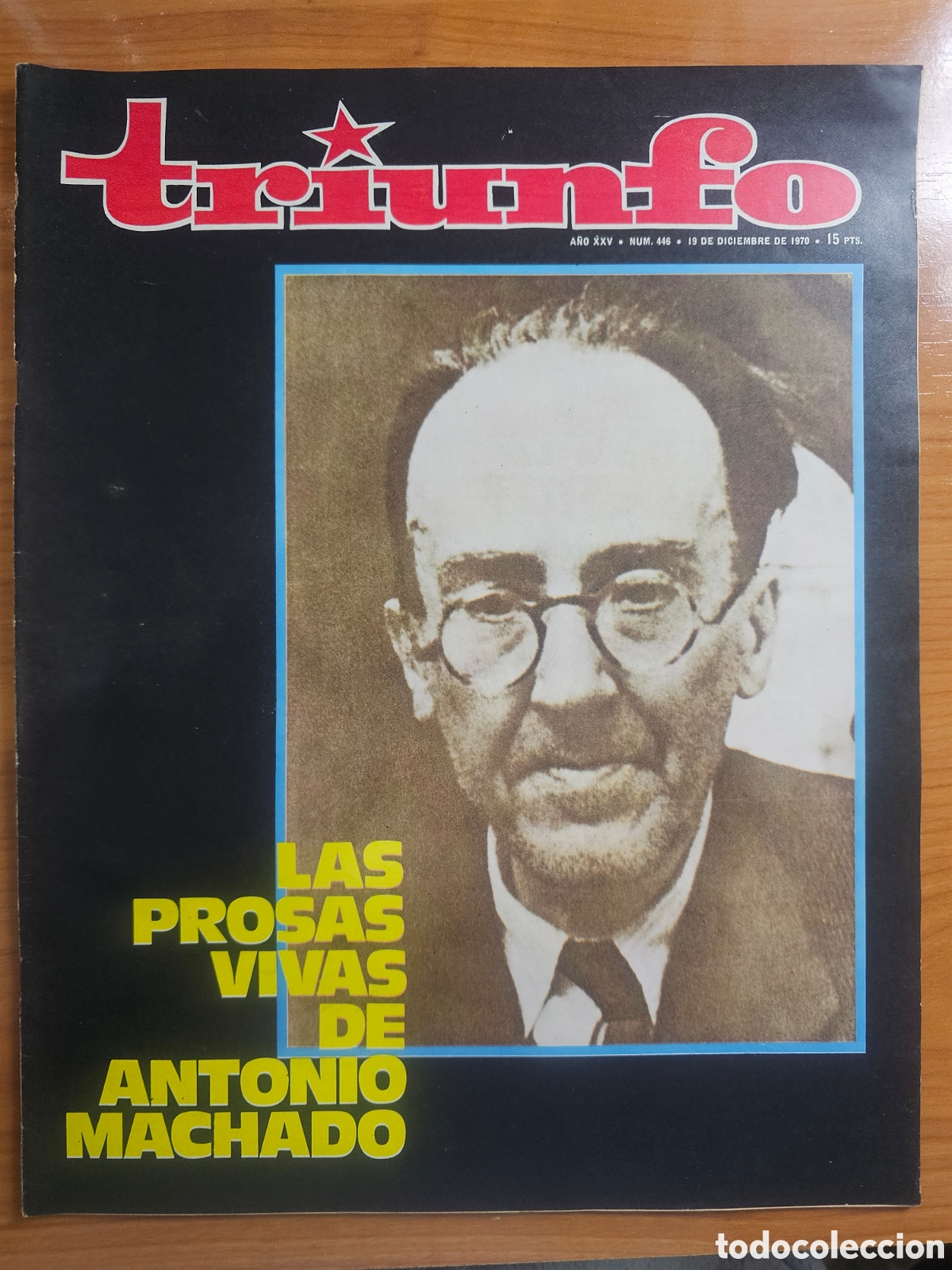 Coleccionismo de Revistas y Peri&oacute;dicos: REVISTA TRIUNFO 446 1970 ANTONIO MACHADO. CASTELLET. DE GAULLE