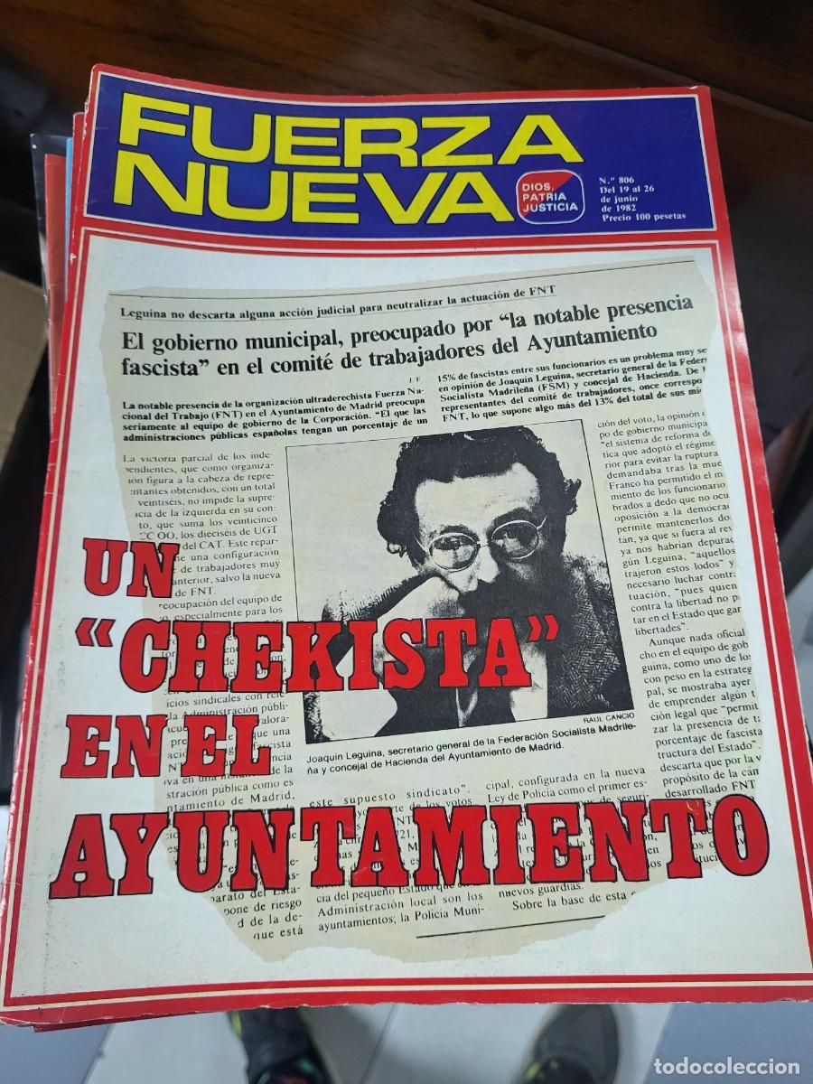 Coleccionismo de Revistas y Peri&oacute;dicos: LOTE 106 REVISTAS FUERZA NUEVA 1982 1997 FRANQUISMO