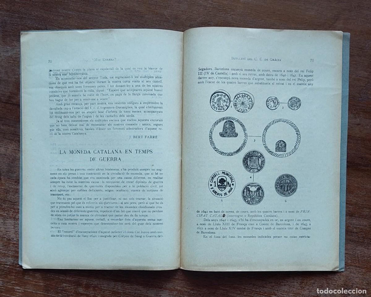 Coleccionismo de revistas y peri&oacute;dicos: COLLDEJOU ESCORNALBOU MONEDA CATALANA TEMPS DE GUERRA 1938