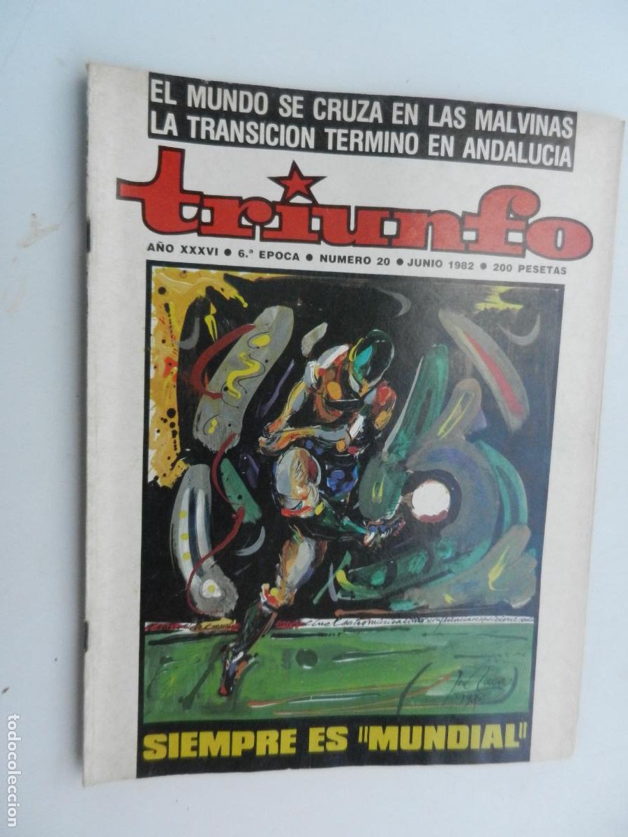 Coleccionismo de Revistas y Peri&oacute;dicos: TRIUNFO REVISTA N&ordm; 20 - 06-1982- SIEMPRE ES MUNDIAL- EL MUNDIAL DE LA GUERRA