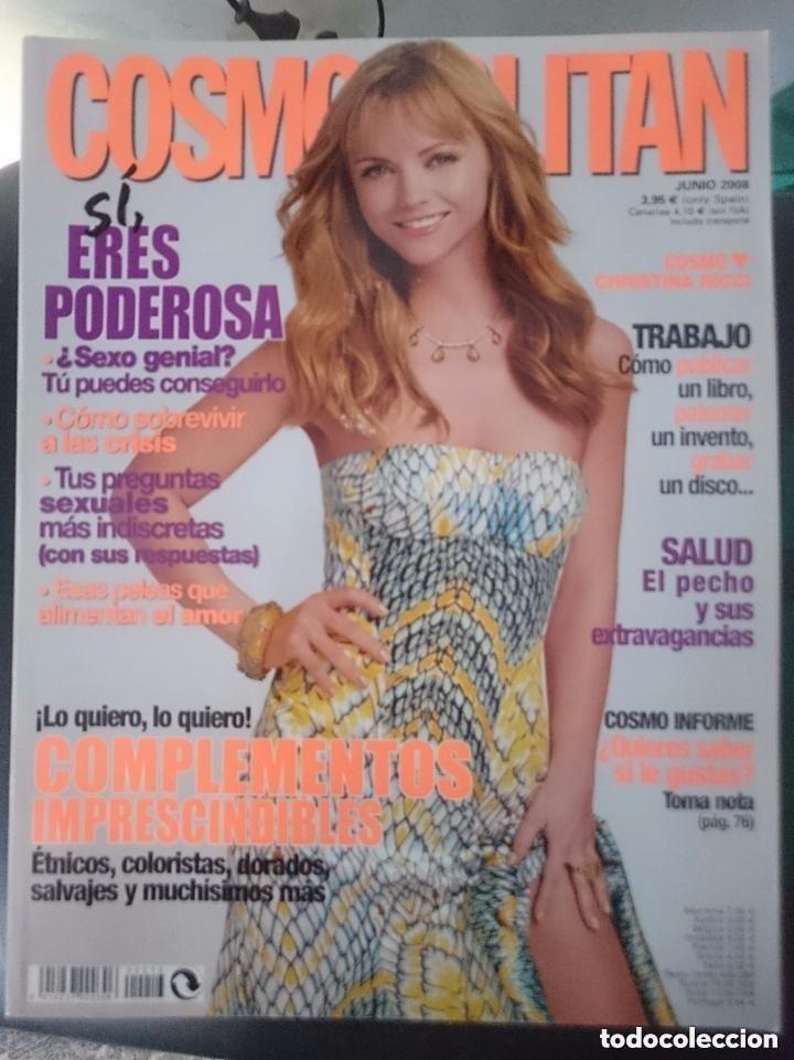 Collection Magazines and Newspapers: COSMOPOLITAN - JUNIO 2008 - CON CHRISTINA RICCI
