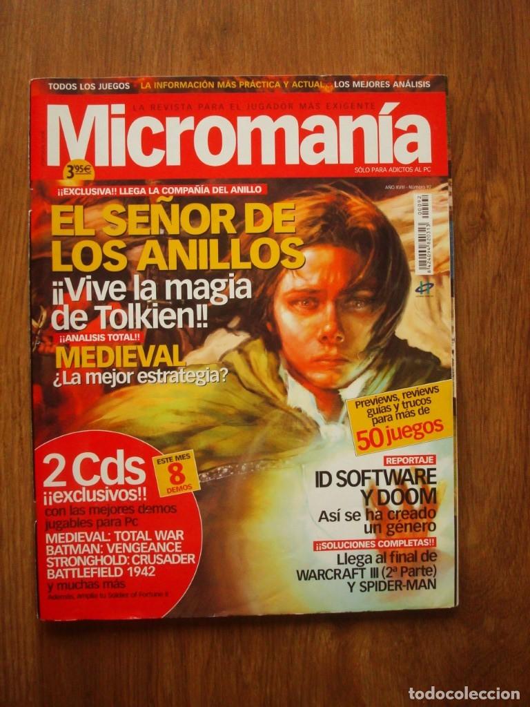 Coleccionismo de Revistas y Peri&oacute;dicos: Microman&iacute;a n&ordm; 92 (tercera &eacute;poca) Micro Man&iacute;a (incluye suplemento)