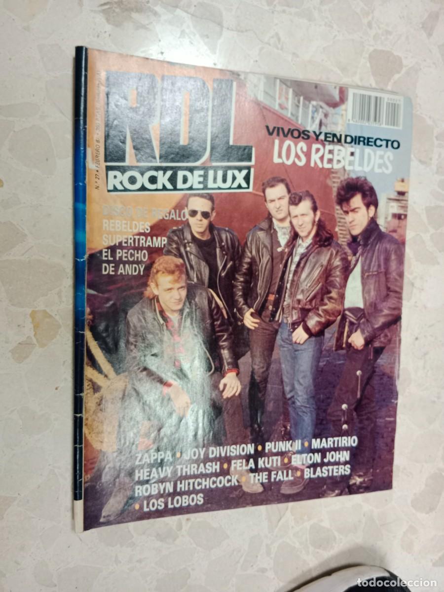 Coleccionismo de Revistas y Peri&oacute;dicos: RETRO VINTAGE - REVISTA OCHENTERA RDL ROCK DE LUX - 27 - LOS REBELDES