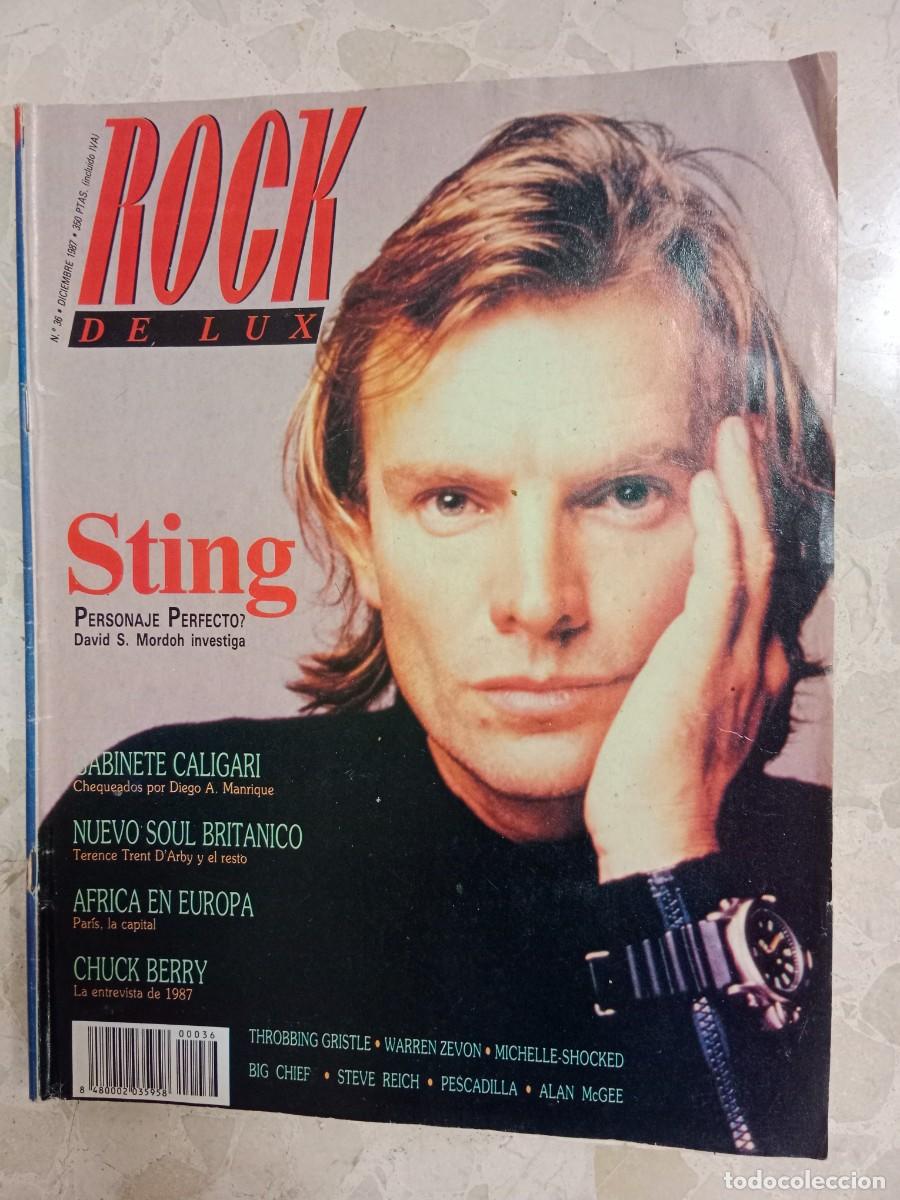 Coleccionismo de Revistas y Peri&oacute;dicos: RETRO VINTAGE - REVISTA OCHENTERA RDL ROCK DE LUX - 36 - STING