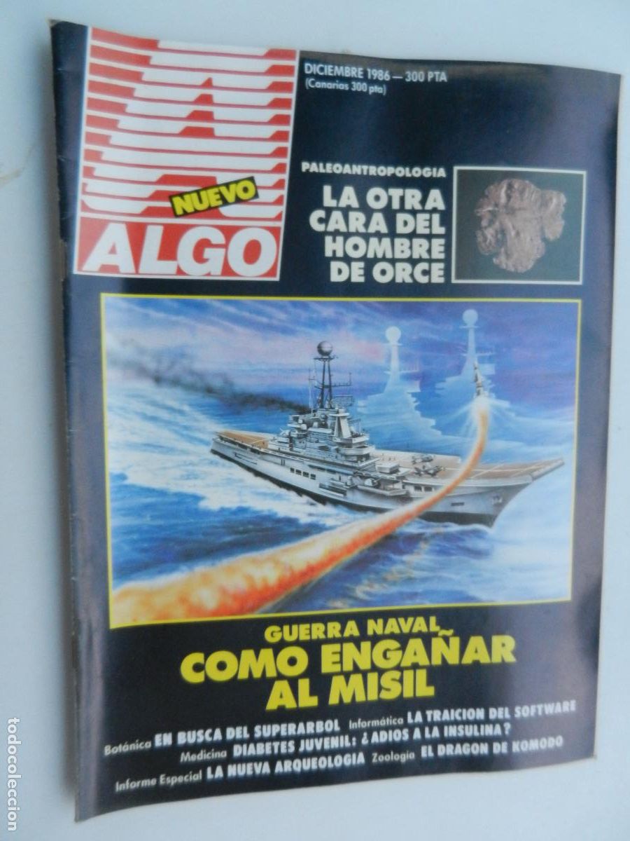 Colecionismo de Revistas e Jornais: ALGO REVISTA MARZO 1986 - GUERRA NAVAL - COMO ENGA&Ntilde;AR AL MISIL - VER SUMARIO