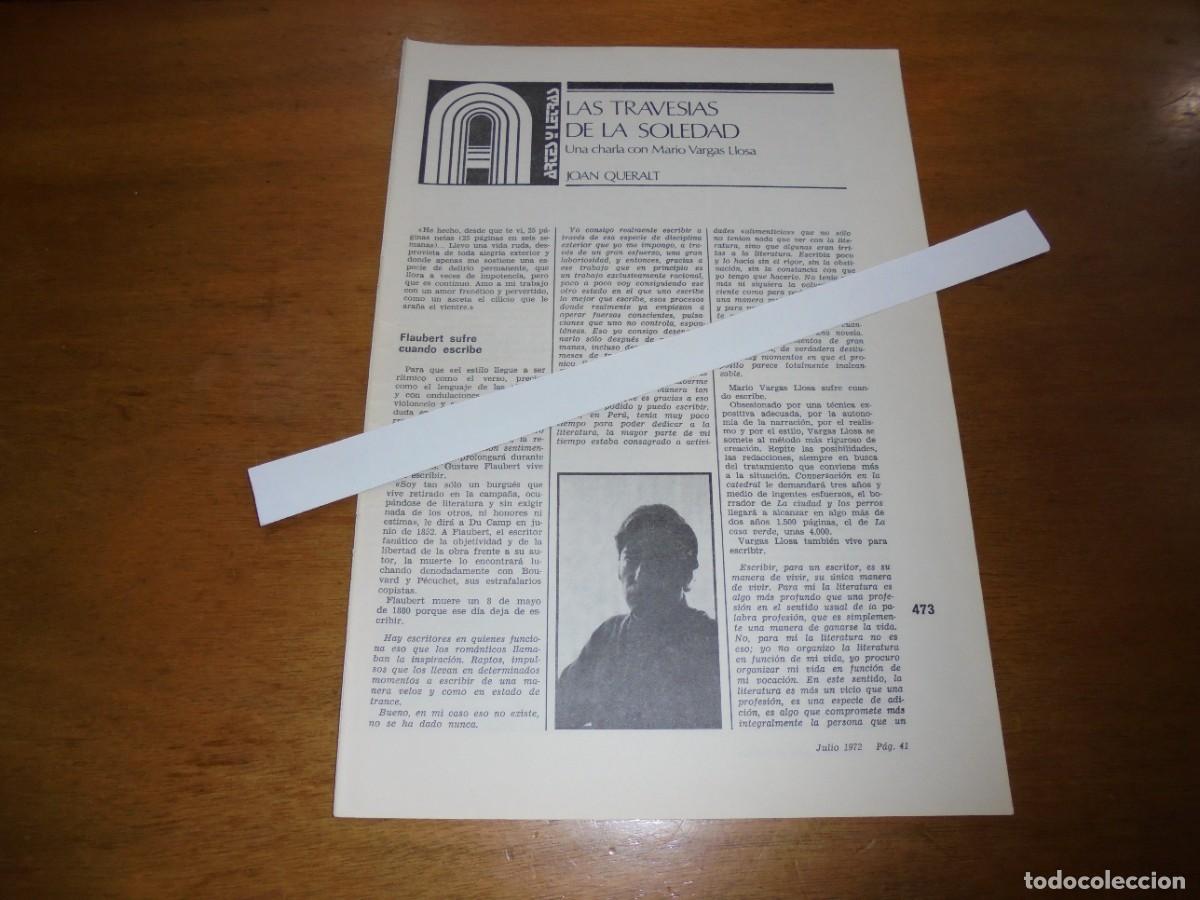 Coleccionismo de Revistas y Peri&oacute;dicos: RETAL 1972: UNA CHARLA CON MARIO VARGAS LLOSA. LAS TRAVES&Iacute;AS DE LA SOLEDAD (JOAN QUERALT)