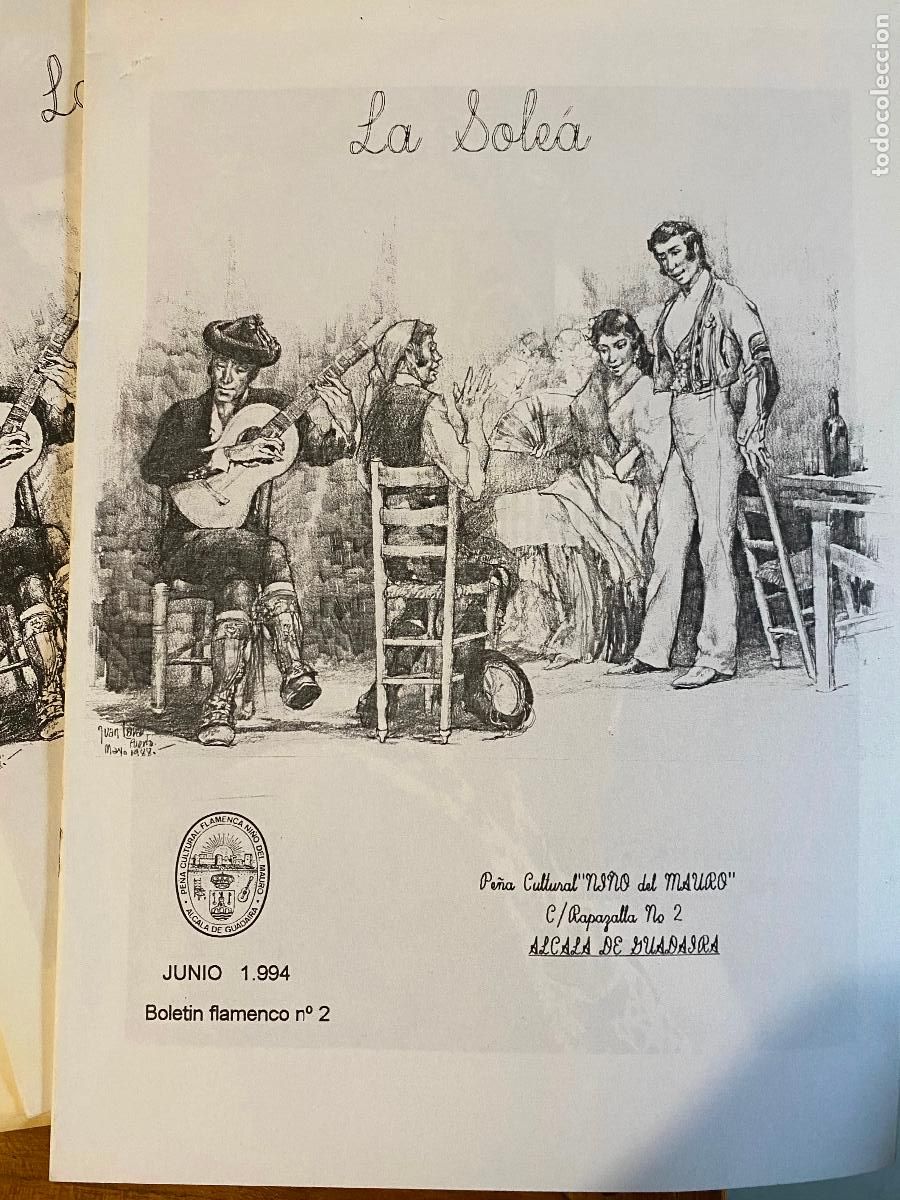 Coleccionismo de revistas y peri&oacute;dicos: la solea, bolet&iacute;n flamenco n&ordm; 2 y 4 de 1994 Alcala de Guadaira, pe&ntilde;a cultural Ni&ntilde;o del Mauro