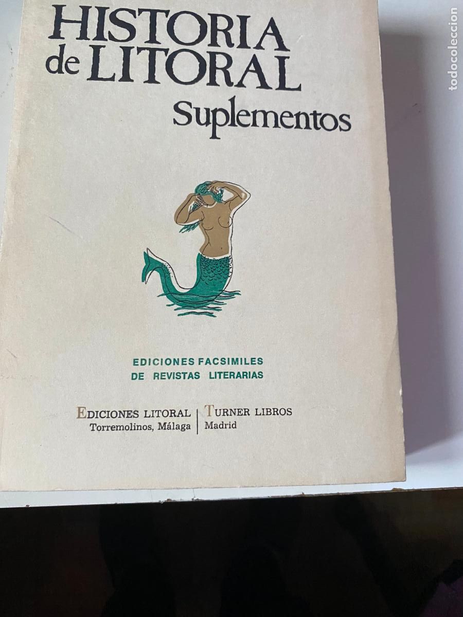Coleccionismo de revistas y peri&oacute;dicos: HISTORIA DE LITORAL.- SUPLEMENTOS n&ordm;S 1-9. edic. facsimilar, Turner 1975