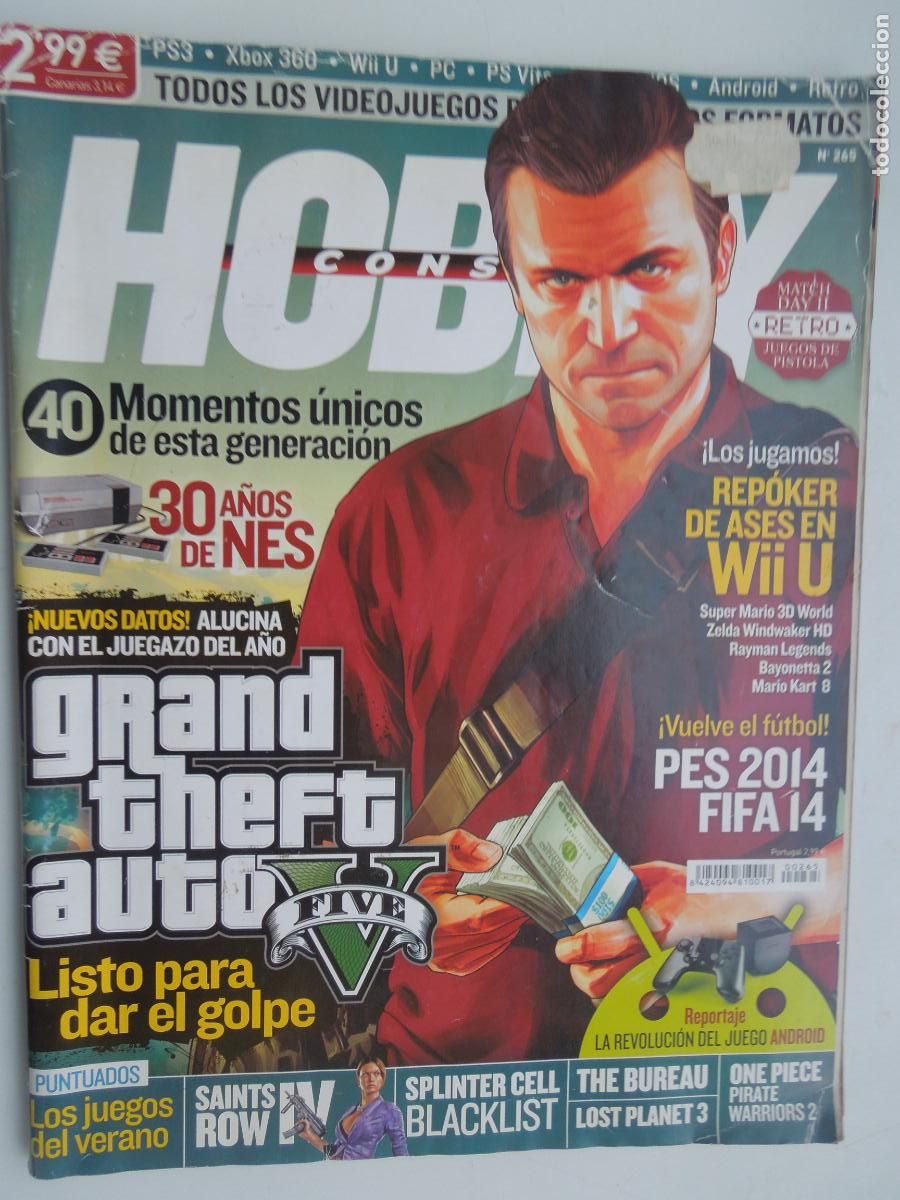 Coleccionismo de Revistas y Peri&oacute;dicos: HOBBY CONSOLAS N&ordm; 265 - GRAND THEFT AUTO - REPOQUER DE ASES EN WII U - PES 2014