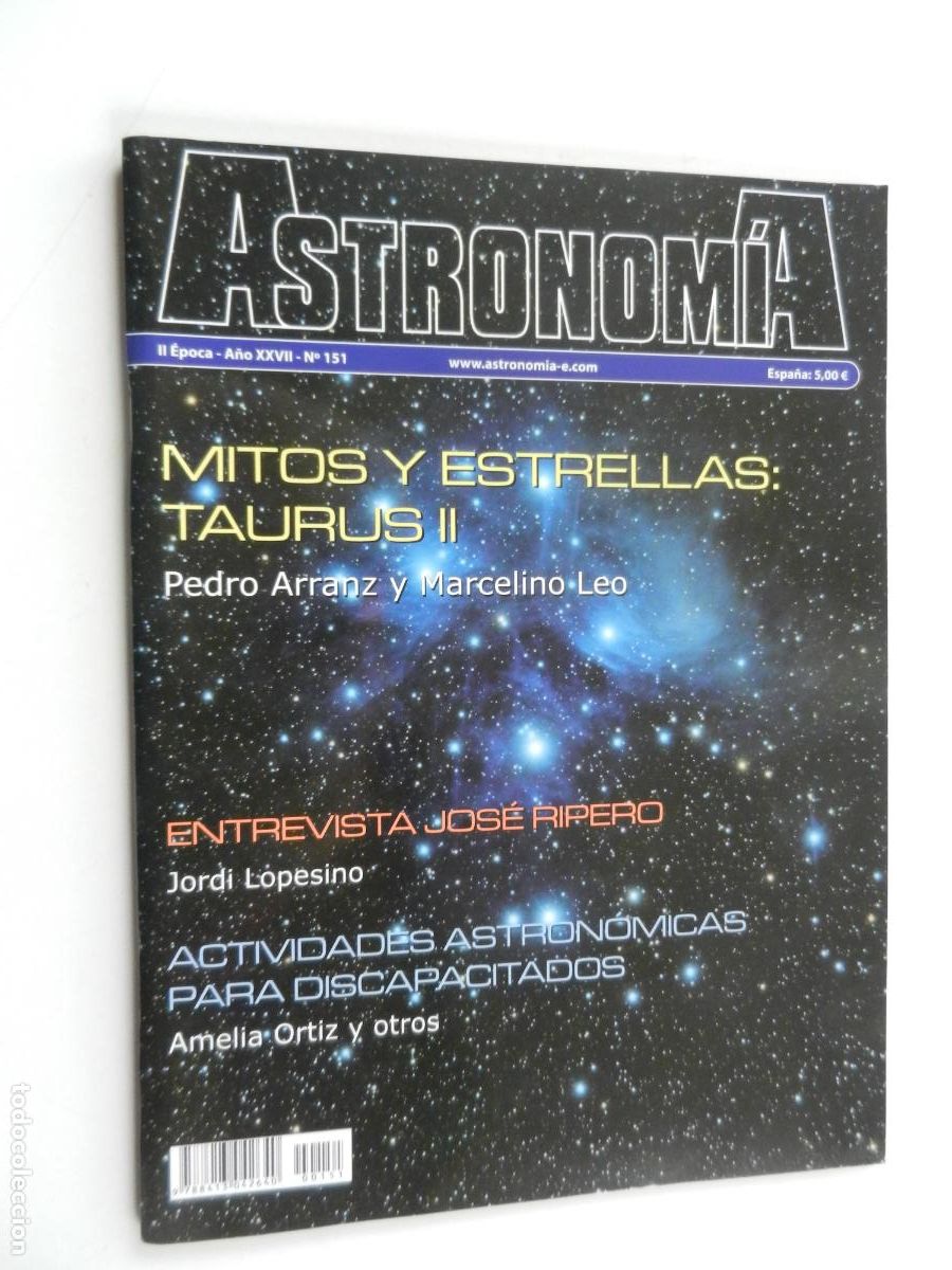 Coleccionismo de Revistas y Peri&oacute;dicos: ASTRONOM&Iacute;A N&ordm; 151 -ENERO -2012 - REVISTA -VER INDICE-MITOS Y ESTRELLAS : TAURUS
